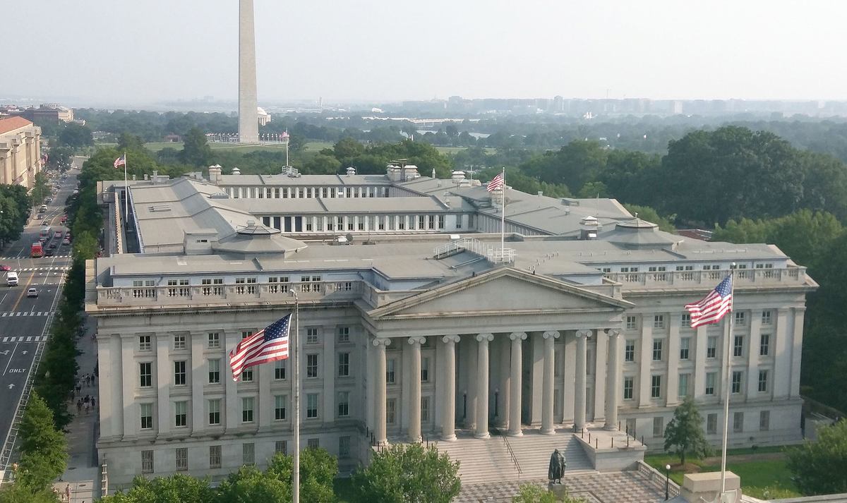The United States Treasury building